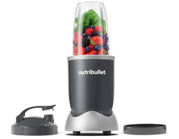 Nutribullet Personal Blender, Shakes, Smoothies, Food Prep, and Frozen Blending, 24 Ounces, 600 Watt, Dark Gray, NBR-0601WM