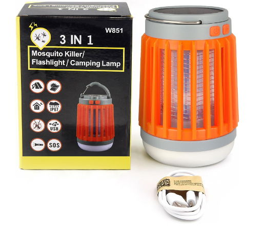 Buzz Krush Mosquito Killer Fuzebug Buzz Blast Pro Bug Zapper, Orange