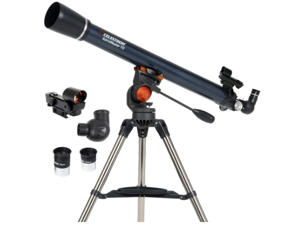 Celestron AstroMaster 70AZ Refractor Telescope for Moon & Planet Viewing