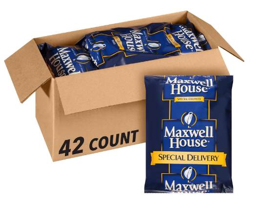 Maxwell House Ground Coffee, 42 per Case, Special Delivery, 1.2 oz. Pkts