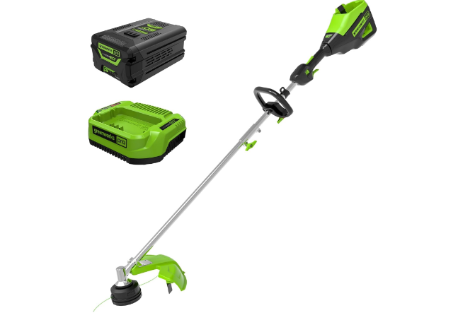 Greenworks 60V 16 in Cordless String Trimmer, 4.0 Ah Battery
