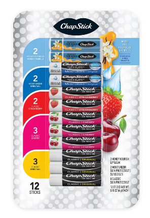 ChapStick Honey Variety Pack, 12 Count