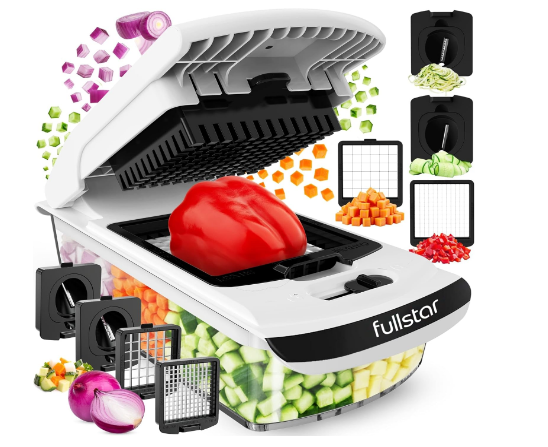 Fullstar Pro Original Vegetable Chopper & Spiralizer, Kitchen Prep Tool